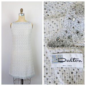 Vintage 1960s knit dress, cocktail, semi-formal